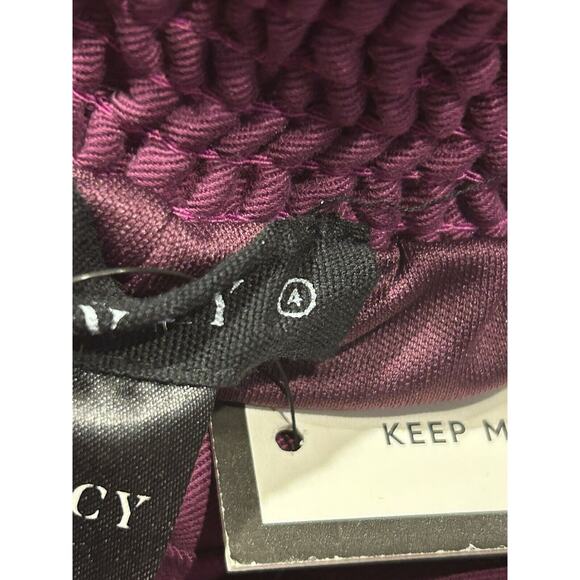 NWT Soncy Womens Purple Tencel Elastic Waist Wide Leg Harem Pants Sz 26 - Picture 12 of 12